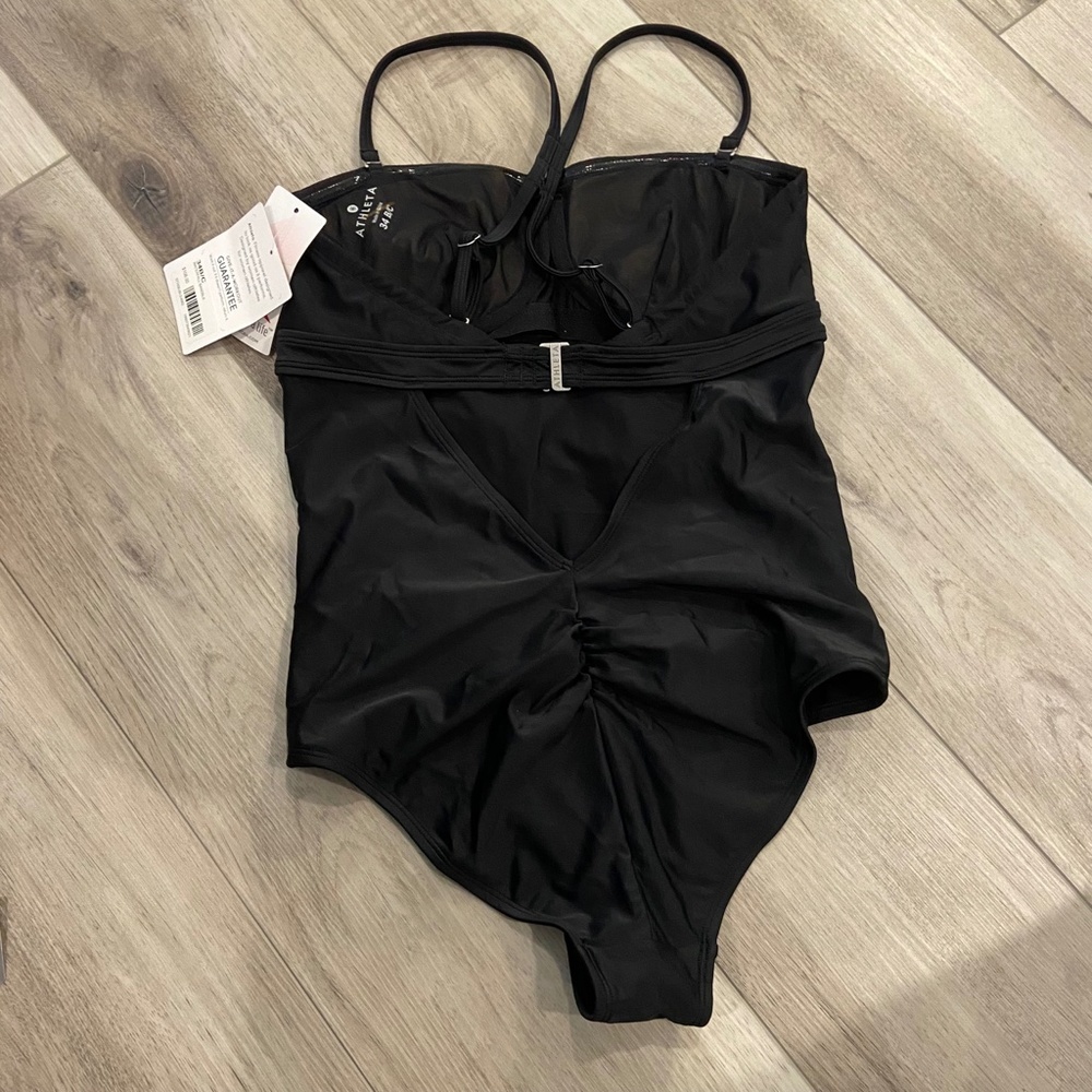 ATHLETA Waterfall Bandeau Swim One-Piece 34B/C - Picture 3 of 4